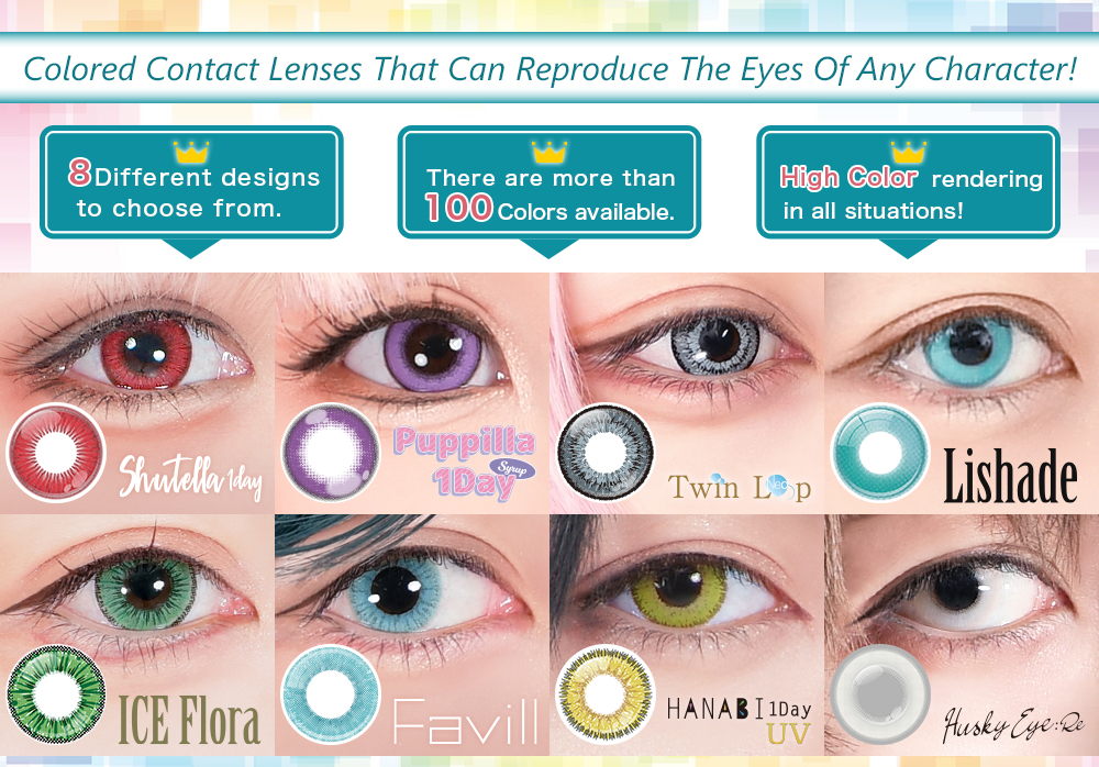 Colored deals contacts cosplay
