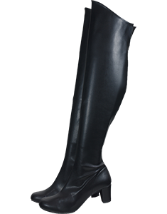 Stretch knee high boots low heel 5.5 cm