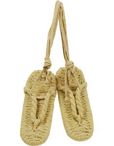 straw sandals