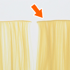 ★ 2 times the amount of hair!? ★ 90 cm wig parts extra weight type