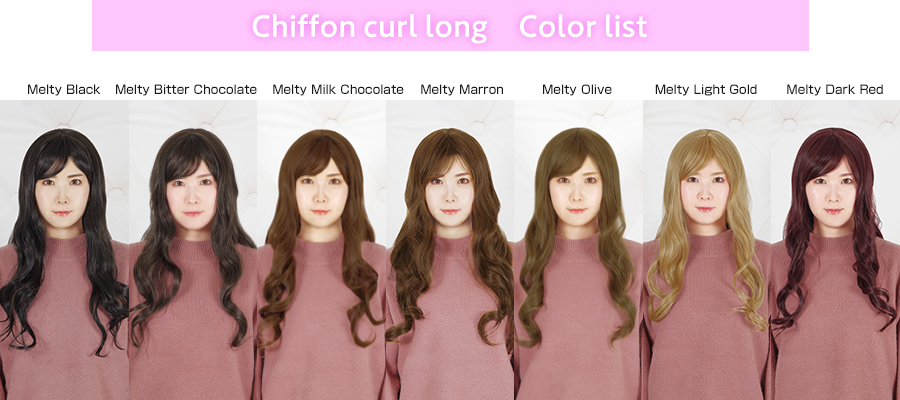 Chiffon curl long