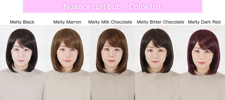 Nuance curl bob color