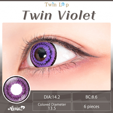 Twin Loop 1Day Neo　Twin Violet