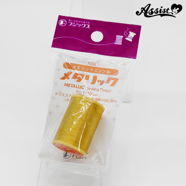 FUJIX Metallic sewing thread No. 1 100m roll gold