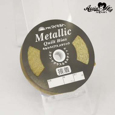 Quilt Bias Adhesive Tape 6mm x 10m Gold