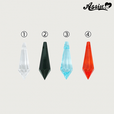 Crystal Parts, Drop Shape, 5 Pieces, Type B