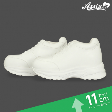 Secret Heel-up Sneakers, Lace-up Type