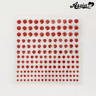 Seal Pierce Flat Round 1 Sheet Red