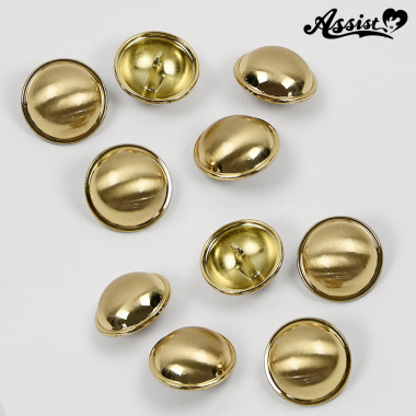 Dome Button Type C 2.1cm 10pcs Gold