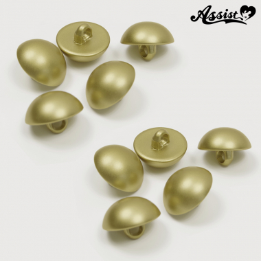 Dome Button Type A 1.8cm 10 pieces Matt Gold