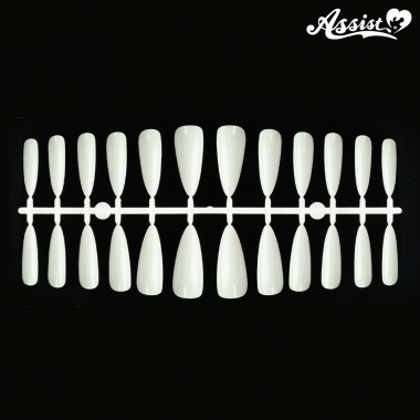 False Nails White 24 Pieces