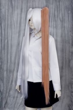 100cm Clip-in Wig　Peach Orange NORU-74