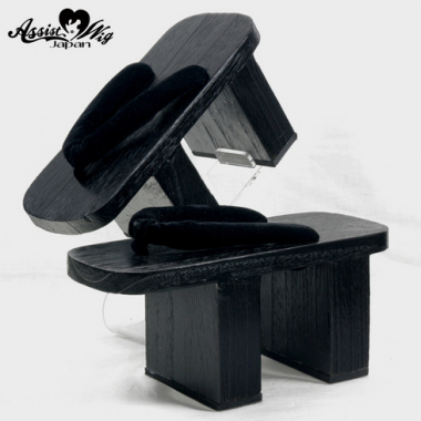 High clogs (black paint) 10.5 cm　Throw Black