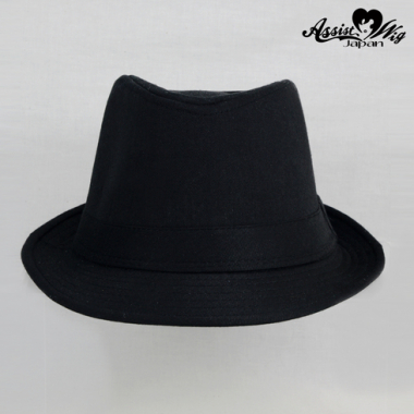 Folded hat　Black