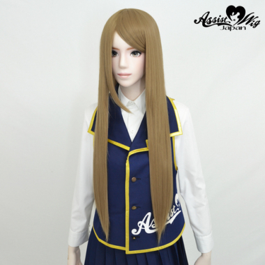 Non-transparent Wig Milk Tea Gold 22