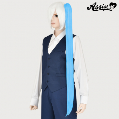 100cm Clip-in Wig　Sky Blue NISA-4