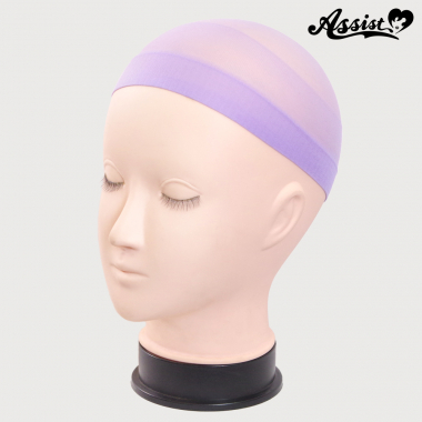 Wig net (swimming cap type) Light purple
