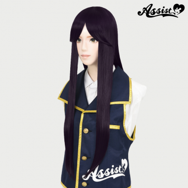 Long Wig with 1 Round Skin Top　BlackBerry NMSB-38