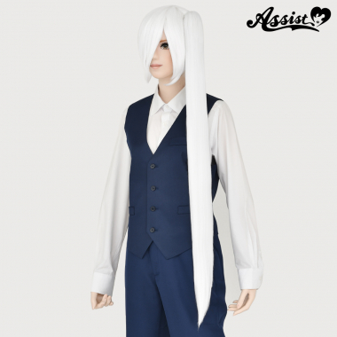 100cm Clip-in Wig　White 600