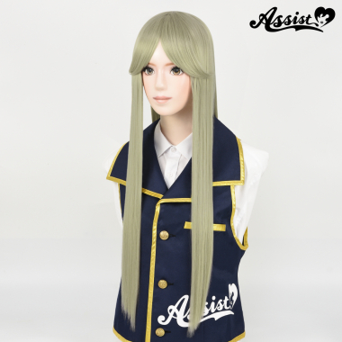 Long Wig with 1 Round Skin Top　Moon Ash NMA-29