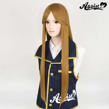 Long Wig with 1 Round Skin Top　Brown Gold 26