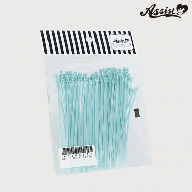 Cable Ties, Pack Of 90 light blue