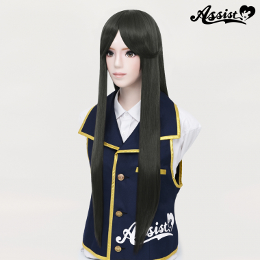 Long Wig with 1 Round Skin Top　Charcoal Gray NCGRY-161