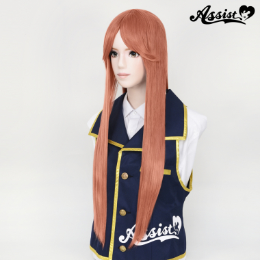 Long Wig with 1 Round Skin Top　Peach Latte NPL-154