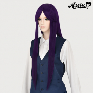 Long Wig with 1 Round Skin Top　Viola Purple NVP-197