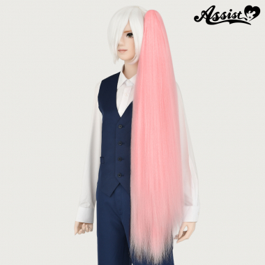 Waffle Clip-in Wig Pinky Ribbon NPRI-163