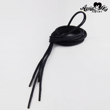Shoelace 270 cm (round cord)　Black