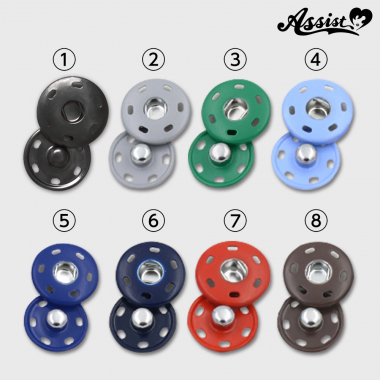 [While Supplies Last] Color Snap Button 2.3cm 1 Piece　blue