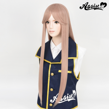 Long Wig with 1 Round Skin Top　Beige NBE-91