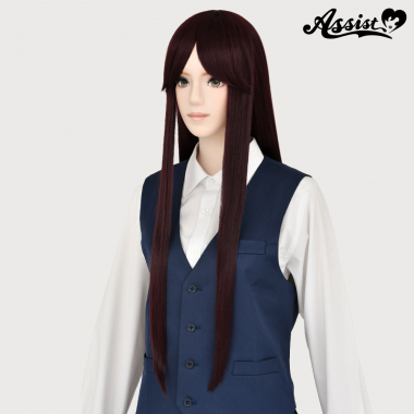 Long Wig with 1 Round Skin Top　Black Blood NBB-126