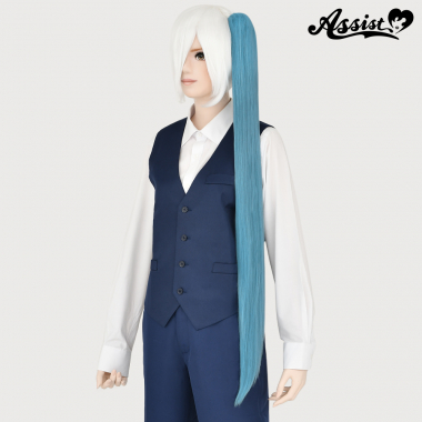 100cm Clip-in Wig　Mist Blue NRB-72