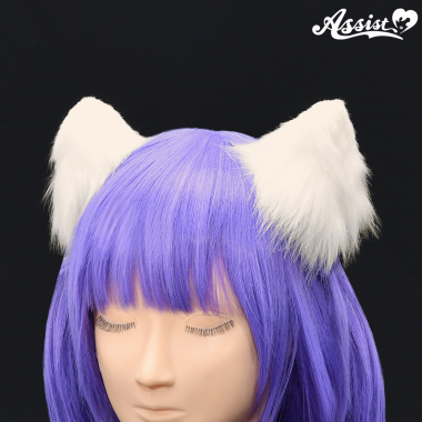 Animal Ears With Wire　Binaural Set　White