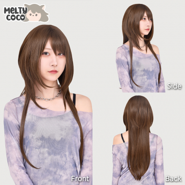 Jellyfish Hair Long Melty Marron