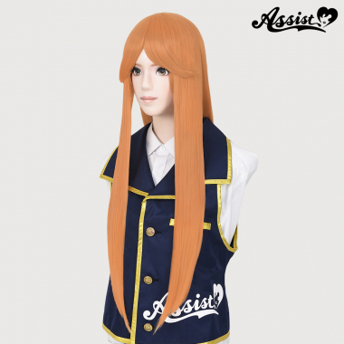 Long Wig with 1 Round Skin Top　Orange Pekoe NCR-62