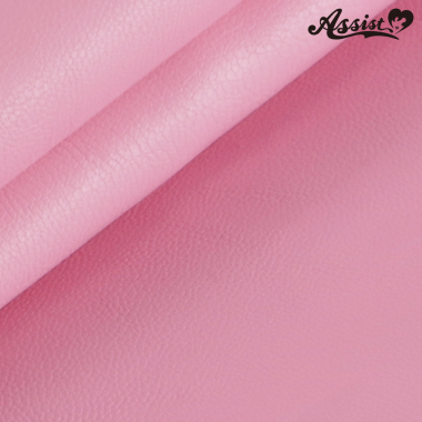 Stretch Synthetic Leather Fabric 135cm Wide X 50cm Pink/Red No.24