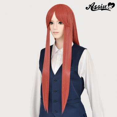 Long Wig with 1 Round Skin Top　Sugar Red NSR-185