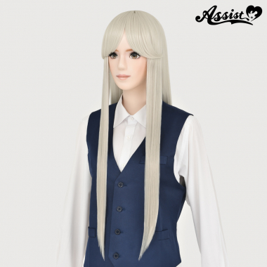Long Wig with 1 Round Skin Top　Off White NOWH-172