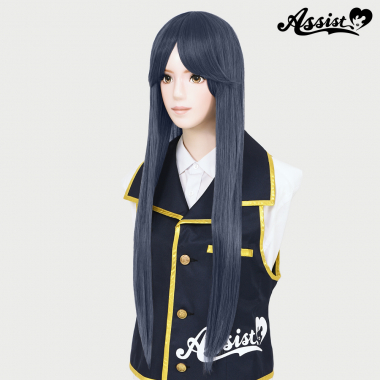 Long Wig with 1 Round Skin Top Dark Knight NDN-142
