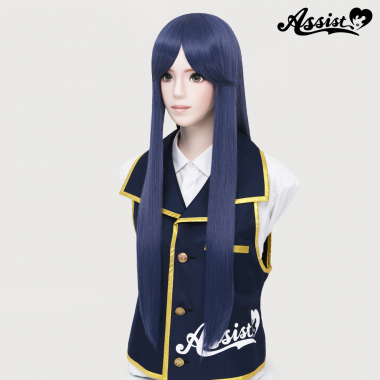 Long Wig with 1 Round Skin Top Twilight Blue NTBL-160