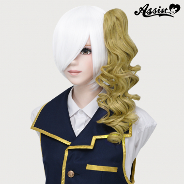 40 cm Clip-in Curly Wig Milky Gold 369