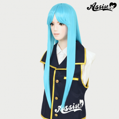 Long Wig with 1 Round Skin Top RayBlue NRB-31