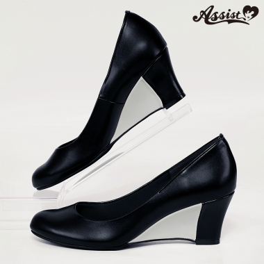 Fake Heel Pumps　Black