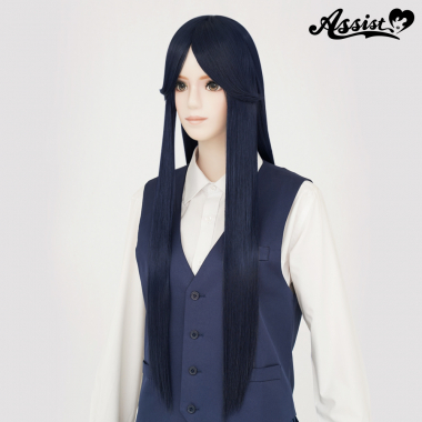 Long Wig with 1 Round Skin Top　Astro Noir