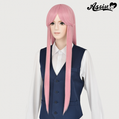 Long Wig with 1 Round Skin Top　Emo Pink NEMM-180