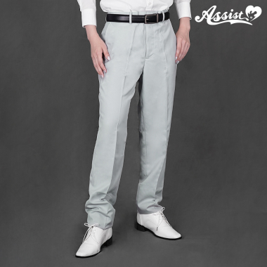 [Easy To Pose In] Colored Slacks　Light Gray
