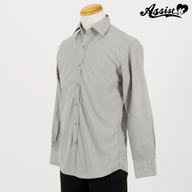 Colored Shirt (men's Style/long Sleeve) Light Gray